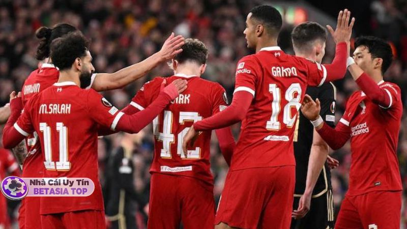 Kết thúc hai lượt thì Liverpool thắng Sparta tỉ số 11-2